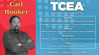 Carl Hooker's TCEA schedule