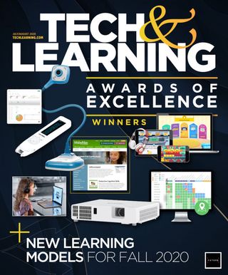 Tech & Learning's July/August 2020 cover with selected Awards of Excellence winners